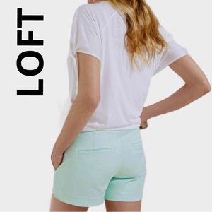 LOFT Mint Green 6" Shorts 8